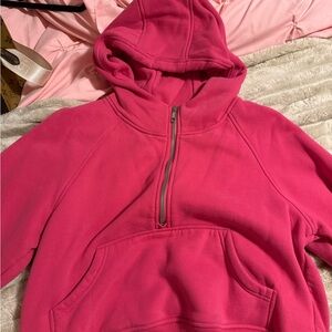 Pink Half-Zip Hoodie